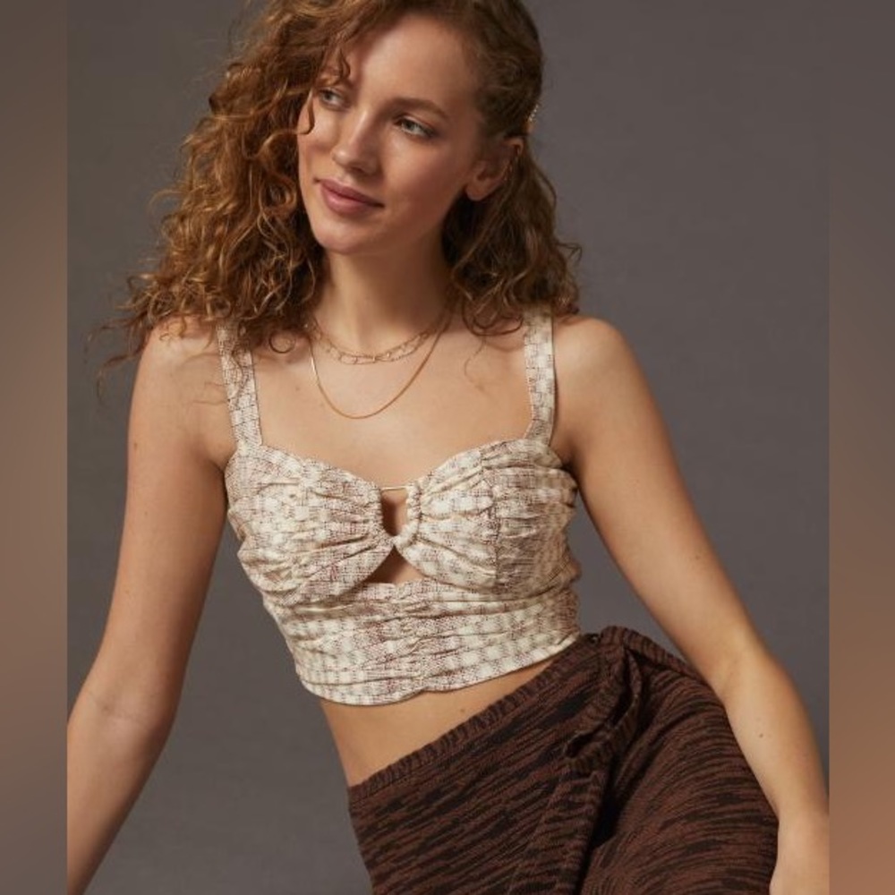 NWT Mon Renn from Anthropologie Cutout Tank - sz S